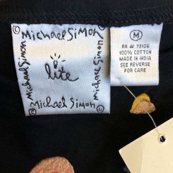 NWT Michael Simon Lite Valentines day dress with 3/4 sleeves & lots of hearts - Picture 9 of 9